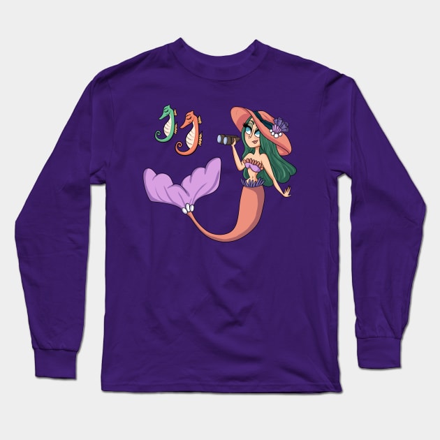 Seahorse Derby! Long Sleeve T-Shirt by katidoodlesmuch